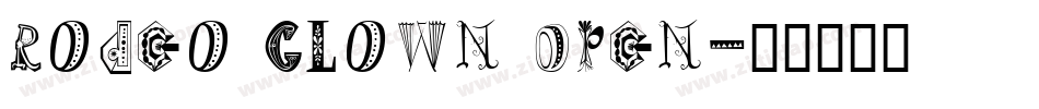 Rodeo Clown Open字体转换